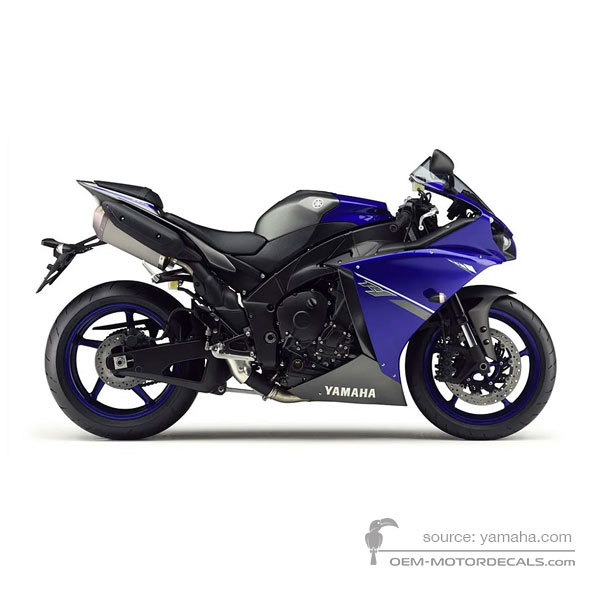 Pegatinas para Yamaha YZF R1 2013 - Azul • Yamaha Pegatinas OEM