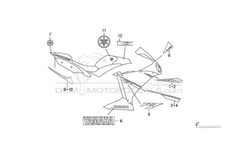 Yamaha YZF R1 2013 - Blau