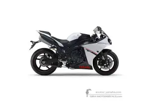 Pegatinas para Yamaha YZF R1 2014 - Blanco • Yamaha Pegatinas OEM