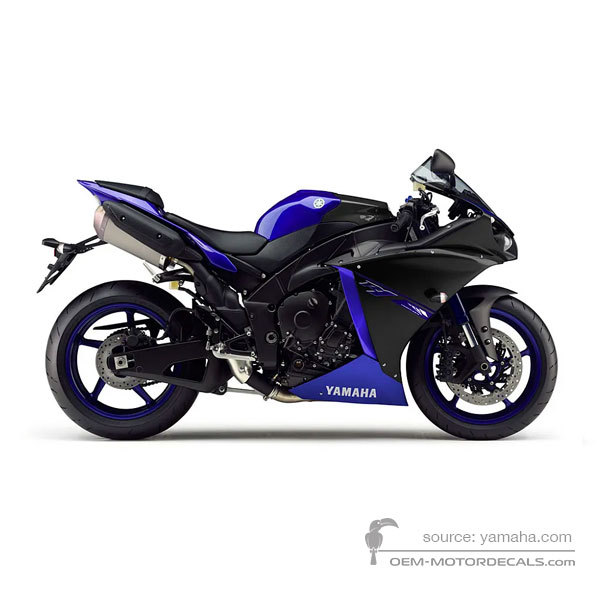 Decals for Yamaha YZF R1 2014 - Blue • Yamaha OEM Decals