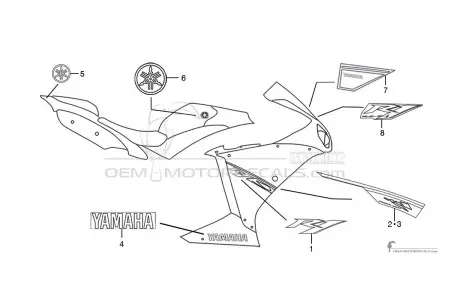 Yamaha YZF R1 2014 - Blau