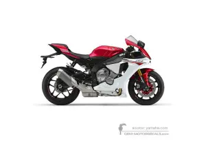 Naklejki do Yamaha YZF R1 2015 - Czerwony • Yamaha Naklejki OEM