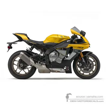 Yamaha YZF R1 2016 - Jaune - Light Reddish Yellow Solid 1