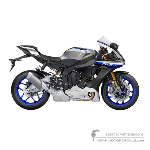 Aufkleber für Yamaha YZF R1M 2017 - Silber • Yamaha OEM-Aufkleber