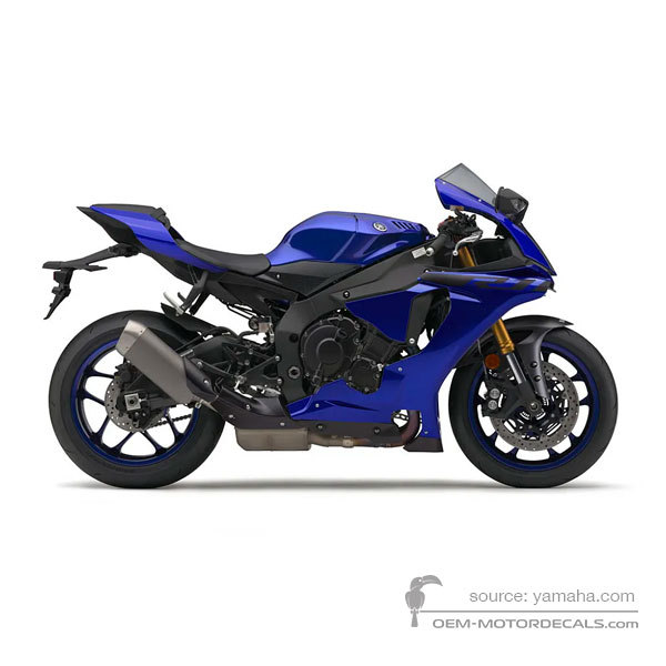 Decals for Yamaha YZF R1 2018 - Blue • Yamaha OEM Decals