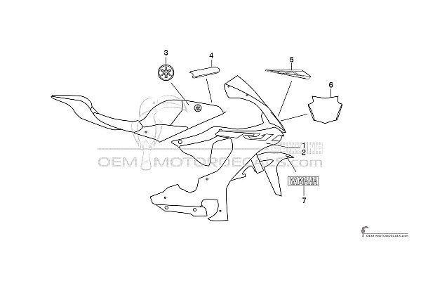 Yamaha YZF R1 2018 - Blau