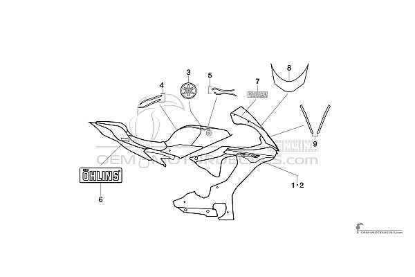 Yamaha YZF R1M 2017 - Silber