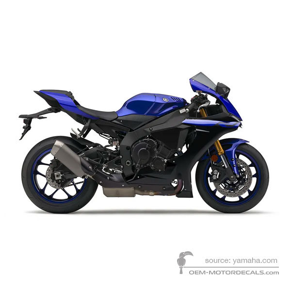 Pegatinas para Yamaha YZF R1 2019 - Azul • Yamaha Pegatinas OEM