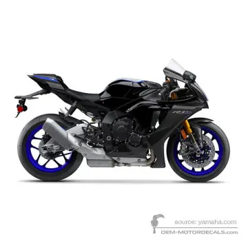 Yamaha YZF R1M 2020 - Noir - Bluish White Metallic 2