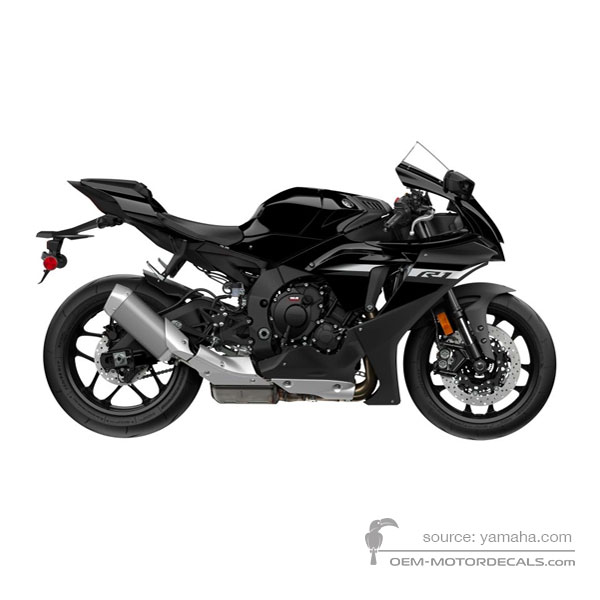 Naklejki do Yamaha YZF R1 2024 - Czarny • Yamaha Naklejki OEM