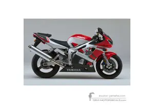 Decals for Yamaha YZF R6 1999 - White • Yamaha OEM Decals