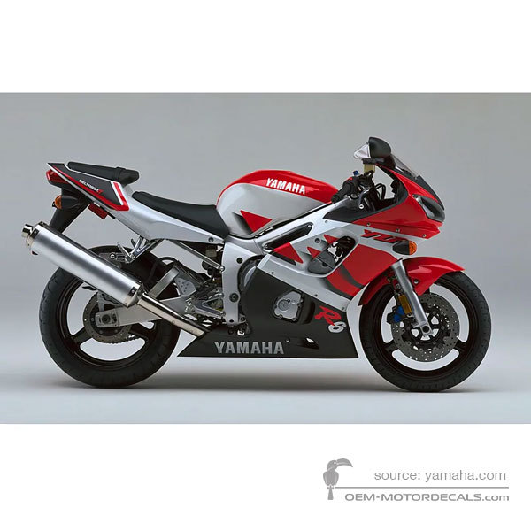 Aufkleber für Yamaha YZF R6 1999 - Weiss • Yamaha OEM-Aufkleber