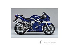 Stickers voor Yamaha YZF R6 1999 - Blauw • Yamaha OEM Stickers