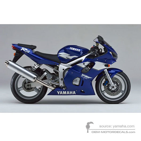 Naklejki do Yamaha YZF R6 1999 - Niebieski • Yamaha Naklejki OEM