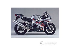 Pegatinas para Yamaha YZF R6 1999 - Plata • Yamaha Pegatinas OEM