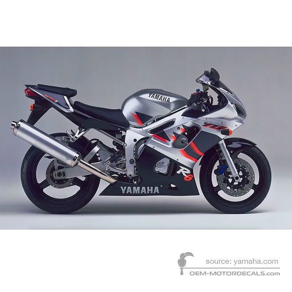 Decals for Yamaha YZF R6 1999 - Silver • Yamaha OEM Decals