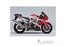 Adesivi per Yamaha YZF R6 2000 - Bianco • Yamaha Adesivi OEM