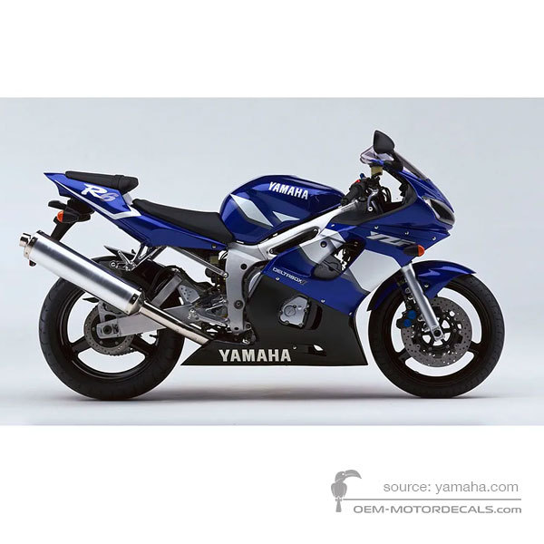 Decals for Yamaha YZF R6 2001 - Blue • Yamaha OEM Decals