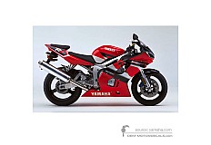 Aufkleber für Yamaha YZF R6 2001 - Rot • Yamaha OEM-Aufkleber