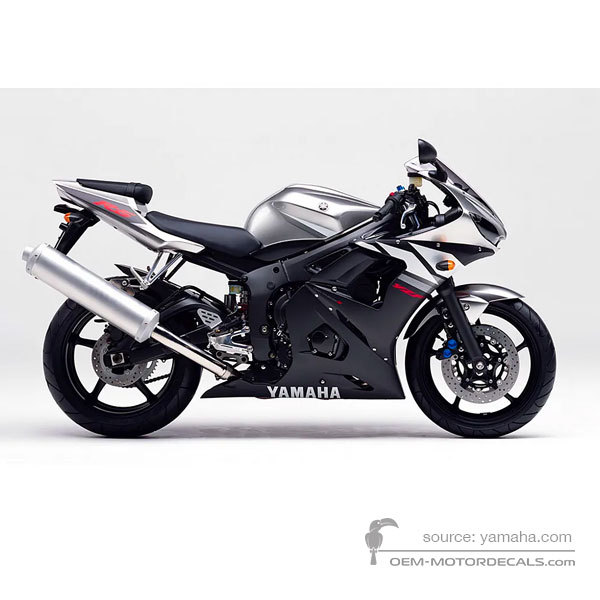 Aufkleber für Yamaha YZF R6 2003 - Silber • Yamaha OEM-Aufkleber