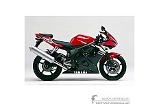 Decals for Yamaha YZF R6 2003 - Red • Yamaha OEM Decals
