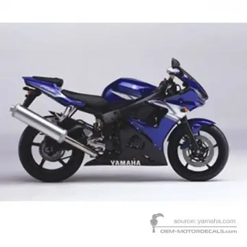 Yamaha YZF R6 2004 - Niebieski - Deep Purplish Blue Metallic C