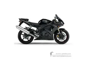 Aufkleber für Yamaha YZF R6 2005 - Schwarz • Yamaha OEM-Aufkleber