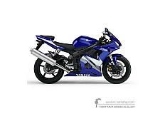 Aufkleber für Yamaha YZF R6 2005 - Blau • Yamaha OEM-Aufkleber
