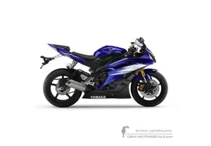 Naklejki do Yamaha YZF R6 2006 - Niebieski • Yamaha Naklejki OEM