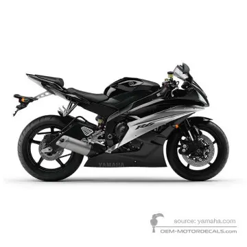 Yamaha YZF R6 2007 - Zwart - Black Metallic X