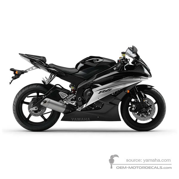 Aufkleber für Yamaha YZF R6 2007 - Schwarz • Yamaha OEM-Aufkleber