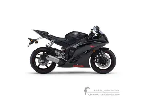 Decals for Yamaha YZF R6 2008 - Gray • Yamaha OEM Decals