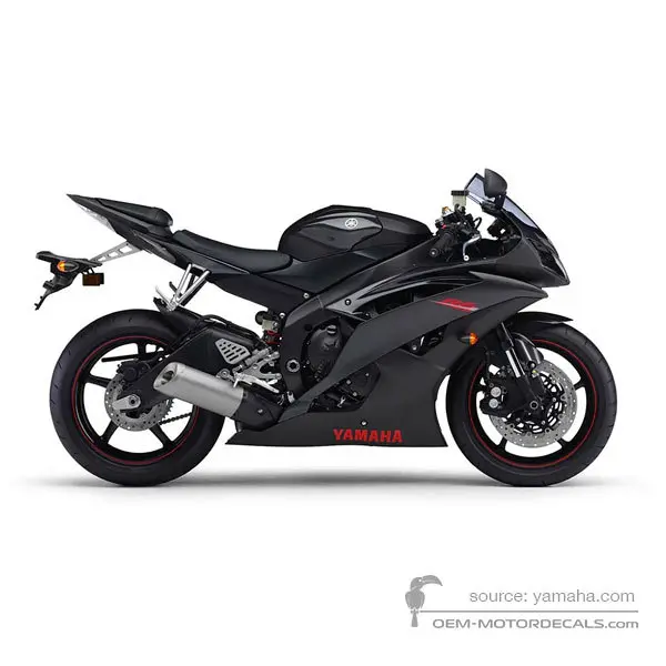 Yamaha YZF R6 2008 - Gris - Dark Gray Metallic G
