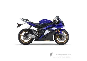 Autocollants pour Yamaha YZF R6 2008 - Bleu • Yamaha Autocollants OEM
