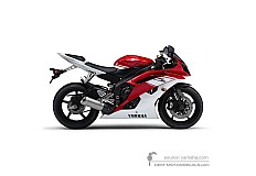 Adesivi per Yamaha YZF R6 2009 - Rosso • Yamaha Adesivi OEM