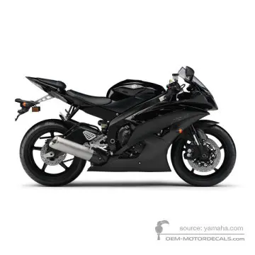 Yamaha YZF R6 2011 - Zwart - Black Metallic X