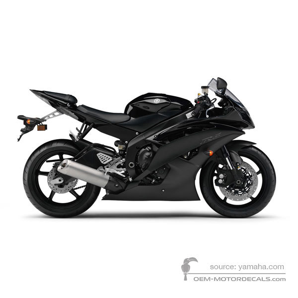 Decals for Yamaha YZF R6 2011 - Black • Yamaha OEM Decals