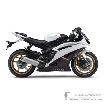 Yamaha YZF R6 2012 - Biały - Bluish White Cocktail 1