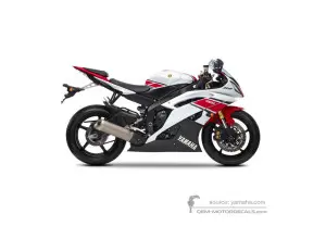 Decals for Yamaha YZF R6 2012 - White (WGP50th) • Yamaha OEM Decals