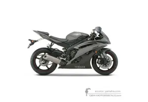 Autocollants pour Yamaha YZF R6 2012 - Gris • Yamaha Autocollants OEM