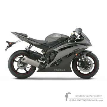 Yamaha YZF R6 2012 - Szary - Mat Gray Metallic 3