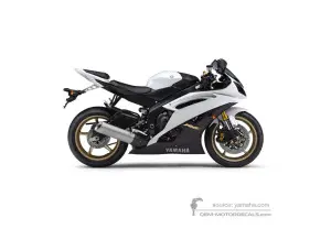 Aufkleber für Yamaha YZF R6 2013 - Weiss • Yamaha OEM-Aufkleber