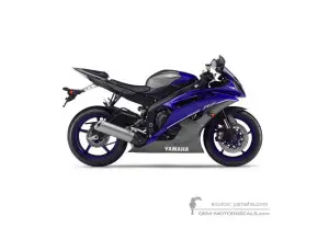 Adesivi per Yamaha YZF R6 2013 - Blu • Yamaha Adesivi OEM