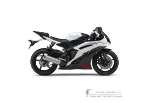 Aufkleber für Yamaha YZF R6 2014 - Weiss • Yamaha OEM-Aufkleber