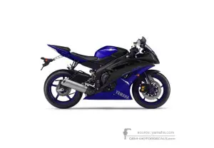 Naklejki do Yamaha YZF R6 2014 - Niebieski • Yamaha Naklejki OEM