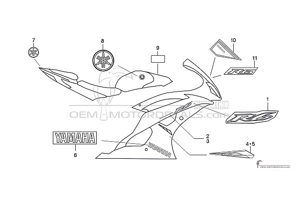 Yamaha YZF R6 2014 - Blau