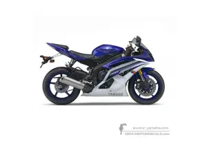 Naklejki do Yamaha YZF R6 2016 - Niebieski • Yamaha Naklejki OEM