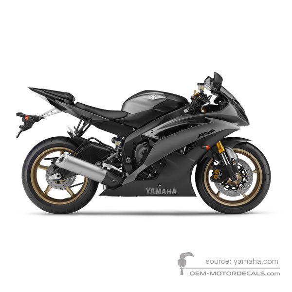 Aufkleber für Yamaha YZF R6 2016 - Grau • Yamaha OEM-Aufkleber