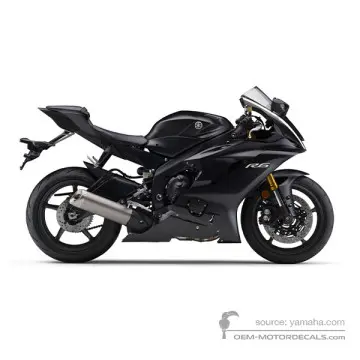 Yamaha YZF R6 2018 - Gris - Mat Dark Gray Metallic 6