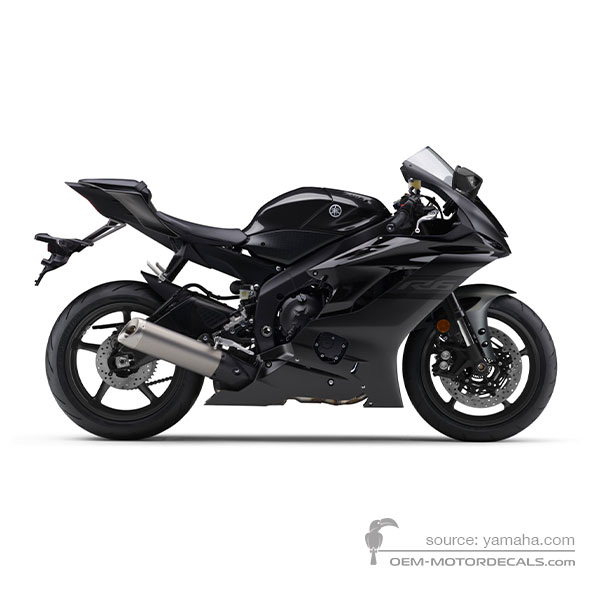 Aufkleber für Yamaha YZF R6 2020 - Schwarz • Yamaha OEM-Aufkleber